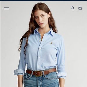 NWOT Ralph Lauren knit Oxford long sleeve